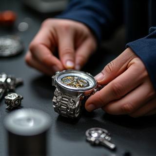 Präzise Montage hochwertiger Armbanduhren